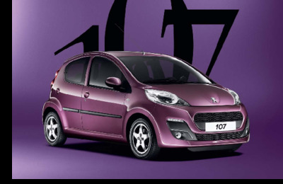 Couverture Brochure Peugeot 107