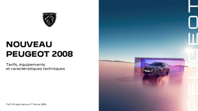Couverture Brochure Peugeot 2008