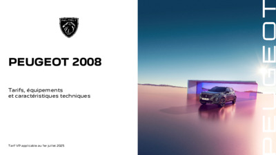 Couverture Brochure Peugeot 2008