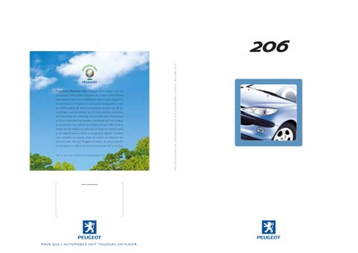 Couverture Brochure Peugeot 206