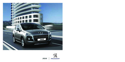 Couverture Brochure Peugeot 3008