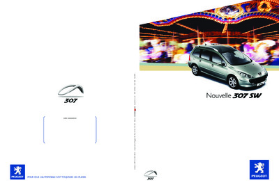 Couverture Brochure Peugeot 307
