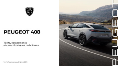 Couverture Brochure Peugeot 408