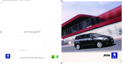 Couverture Brochure Peugeot 5008