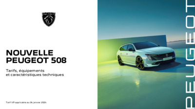 Couverture Brochure Peugeot 508
