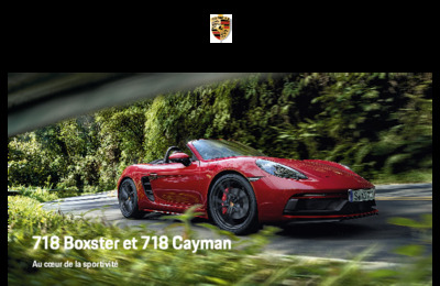 Couverture Brochure Porsche 718