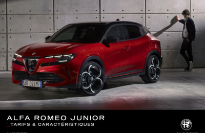 Couverture Brochure Alfa Roméo Junior