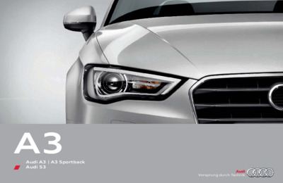 Couverture Brochure Audi A3