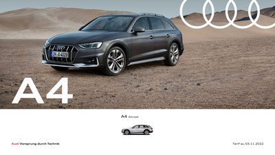 Couverture Brochure Audi A4