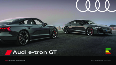 Couverture Brochure Audi e-tron GT
