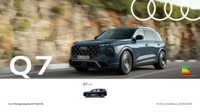 Couverture Brochure Audi Q7