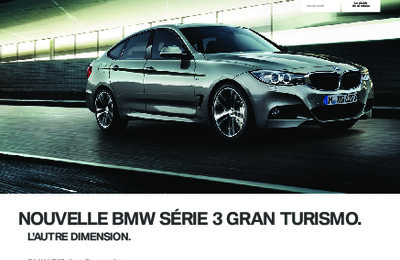 Couverture Brochure BMW Série 3 Gran Turismo