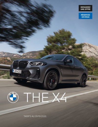 Couverture Brochure BMW X4