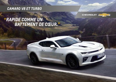 Couverture Brochure Chevrolet Camaro