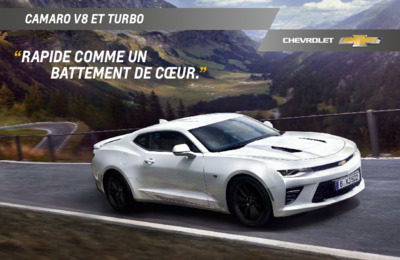 Couverture Brochure Chevrolet Camaro