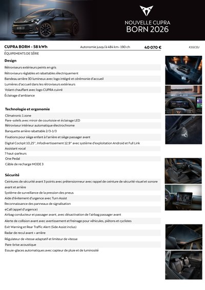 Couverture Brochure Cupra Born