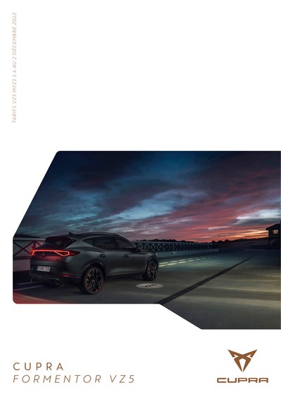 Couverture Brochure Cupra Formentor
