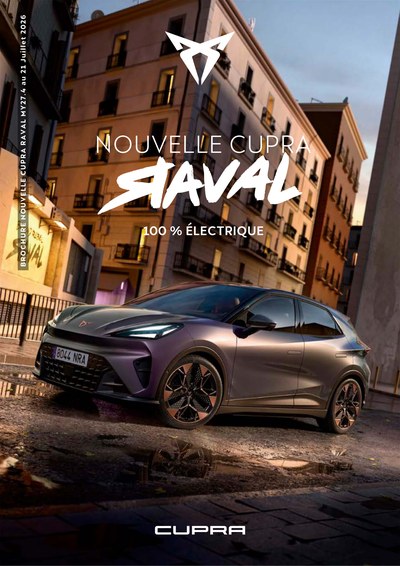 Couverture Brochure Cupra Raval