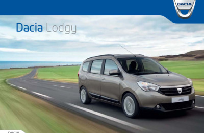Couverture Brochure Dacia Lodgy