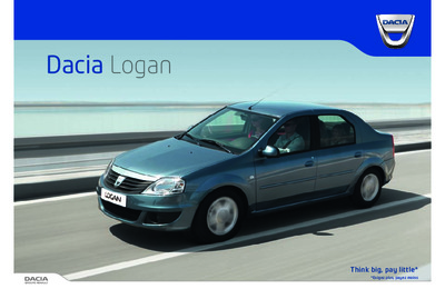Couverture Brochure Dacia Logan