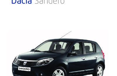 Couverture Brochure Dacia Sandero