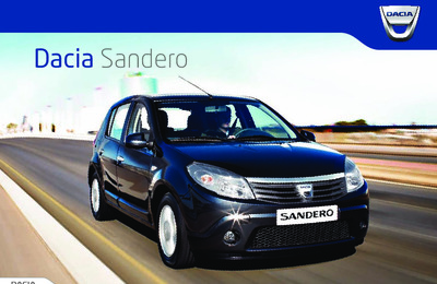 Couverture Brochure Dacia Sandero