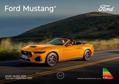 Couverture Brochure Ford Mustang