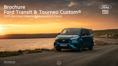 Couverture Brochure Ford Transit Custom