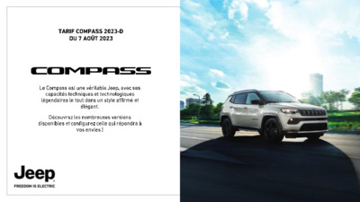 Couverture Brochure Jeep Compass