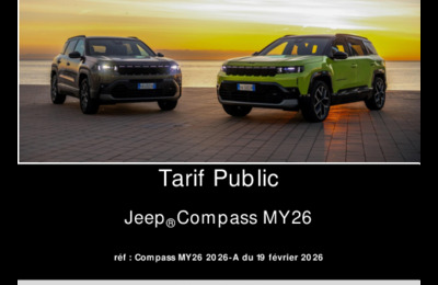 Couverture Brochure Jeep Compass