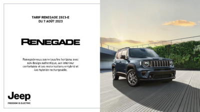 Couverture Brochure Jeep Renegade