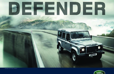 Couverture Brochure Land Rover Defender