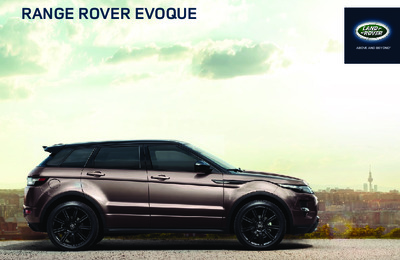 Couverture Brochure Land Rover Range Rover Evoque