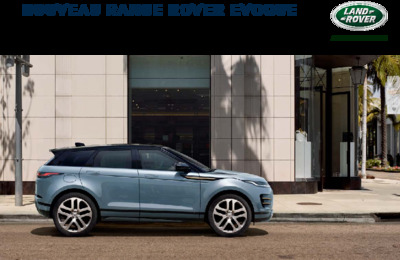 Couverture Brochure Land Rover Range Rover Evoque