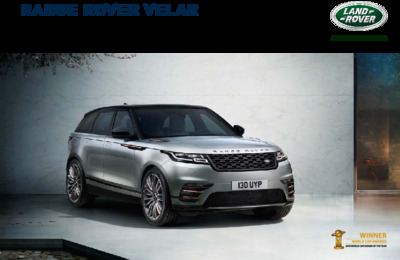 Couverture Brochure Land Rover Range Rover Velar