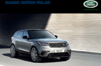 Couverture Brochure Land Rover Range Rover Velar