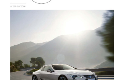 Couverture Brochure Lexus LC