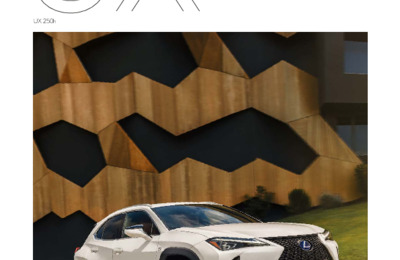 Couverture Brochure Lexus UX