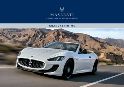 Couverture Brochure Maserati GranCabrio MC