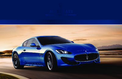 Couverture Brochure Maserati GranTurismo Sport