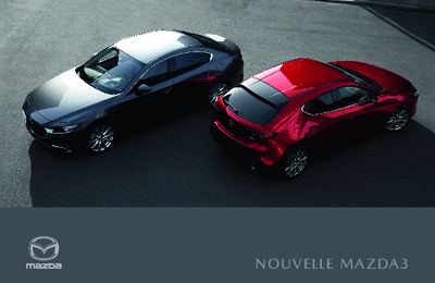 Couverture Brochure Mazda 3