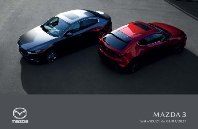 Couverture Brochure Mazda 3