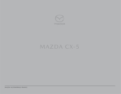 Couverture Brochure Mazda CX-5