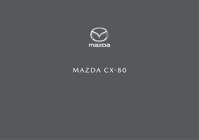 Couverture Brochure Mazda CX-80