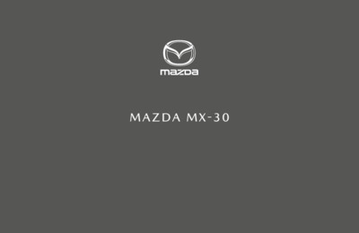 Couverture Brochure Mazda MX-30