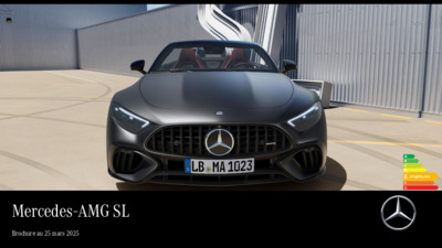 Couverture Brochure Mercedes-Benz AMG SL Roadster