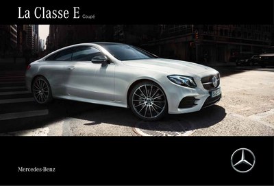 Couverture Brochure Mercedes-Benz Classe E Coupé
