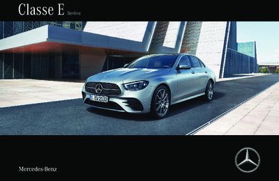 Couverture Brochure Mercedes-Benz Classe E