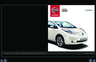 Couverture Brochure Nissan Leaf