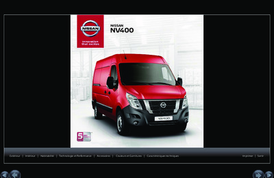Couverture Brochure Nissan NV400